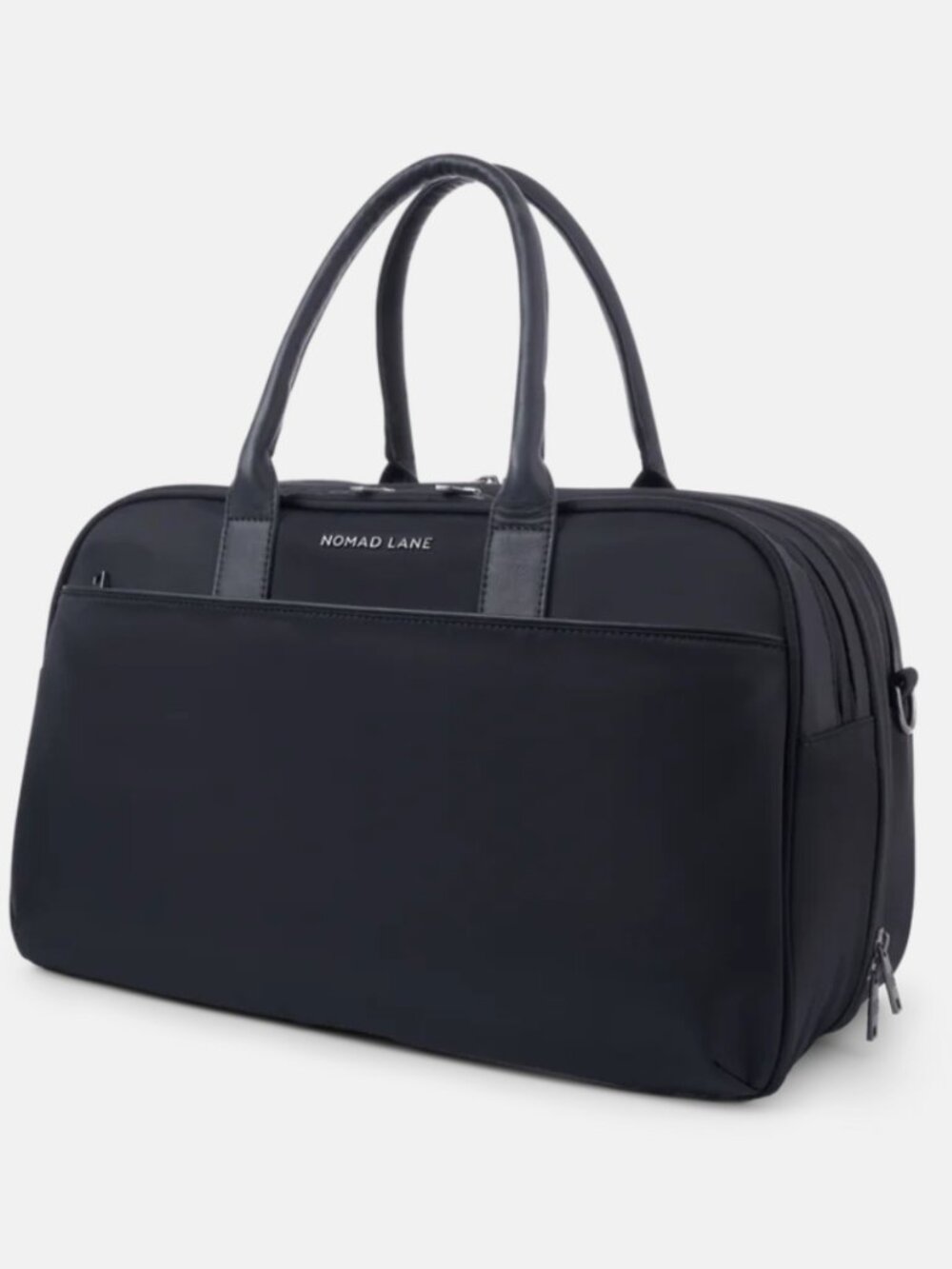 Nomad Lane Bento Bag® Personal Item Bag in Black with Gunmetal hardware